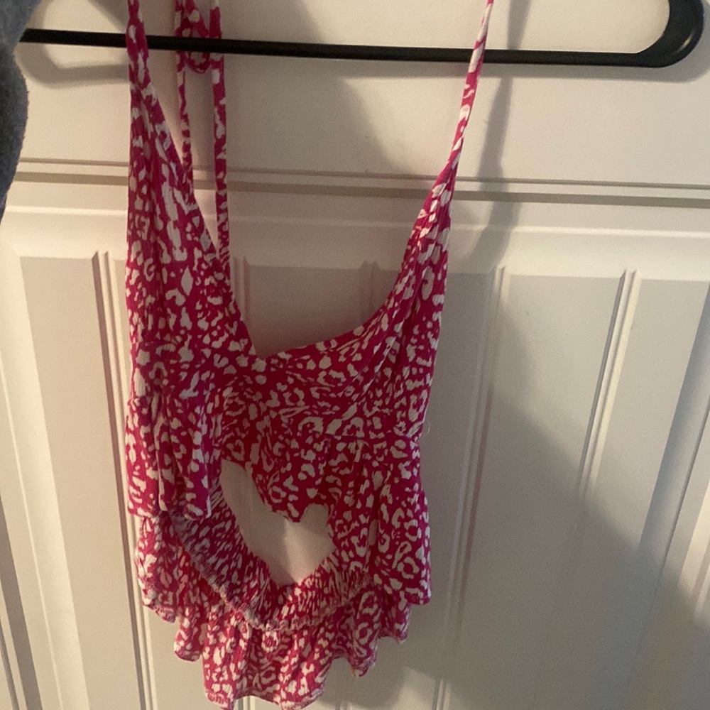 crop cheetah print top